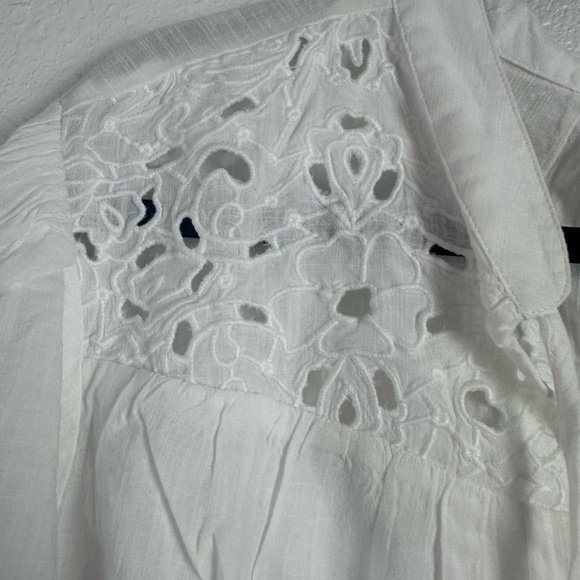 Knox Rose White Short Sleeve Button Down Shirt Size XXL - Picture 3 of 5